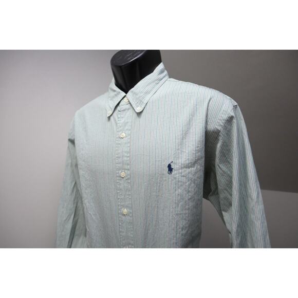 Polo Ralph Lauren Dress Shirt Custom Long Sleeve Striped Button Up Mens Size XL - Picture 3 of 8